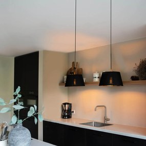 Moderné závesné svietidlo čierne - Lofty