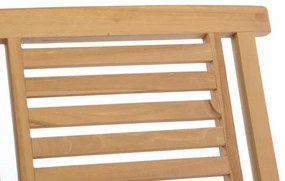 Divero Hantown 41623 Sada 2 ks Skladacia záhradná stolička - teakové drevo