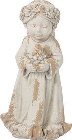 Béžová antik vonkajšia dekorácia Angel – 32*28*61 cm