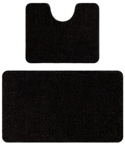 Sada kúpeľňových koberčekov SANTA čierna