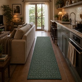 Condor Carpets, Behúň na mieru Udinese zelený, šíre 100 cm, zelená, chodba / predsieň