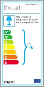 IDEAL LUX Stojacia lampa NORDIK