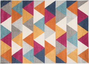 TA Koberec C944I BIELA/ORANŽOVÁ AZÚROVÁ Rozmer: 150x220 cm