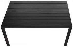 Záhradný stôl HWC-N40, hliník, 140x80cm - antracit