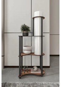 Stojacia lampa s poličkami NOTO 1xE27/40W/230V hnedá/čierna