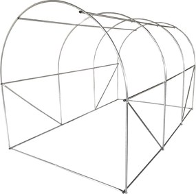 GARDEN LINE 3-segmentový rám záhradného tunela 3,5 × 2 × 2 m – pevná konštrukcia pre fóliovník GardenLine TUN0334