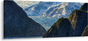 Obraz krajiny s horami (120x50 cm)