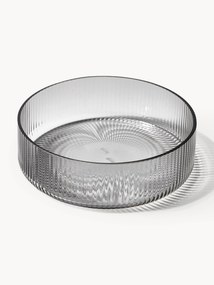 Ručne fúkané servírovacie misky's reliéfnym vzorom Ripple, 4 ks