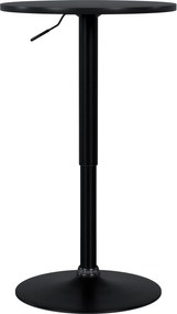 Barový stolík Xanten - čierna/čierna