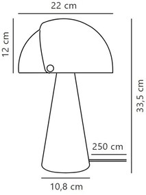 DFTP by Nordlux -Stolná lampa s nastaviteľným tienidlom ALIGN 1xE27/25W/230V béžová