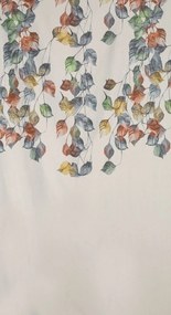 ZÁVES NA KRÚŽKOCH NORA 140X250 CM LISTY