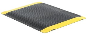 Gumová pracovná rohož SUPER PLUS, šírka 1220 mm, vlastná dĺžka, čierna/žltá