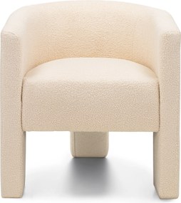 Designové křeslo Lorraine bouclé béžové