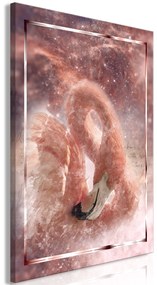 Artgeist Obraz - Space Flamingo (1 Part) Vertical Veľkosť: 20x30, Verzia: Na talianskom plátne