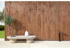 Záhradný betónový konferenčný stolík Kave Home Taimi, 140 x 60 cm