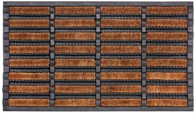 Hanse Home Collection koberce Rohožka Mix Mats Brushes 105647 Black Cocos - 40x60 cm