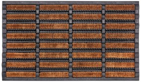 Hanse Home Collection koberce Rohožka Mix Mats Brushes 105647 Black Cocos - 45x75 cm