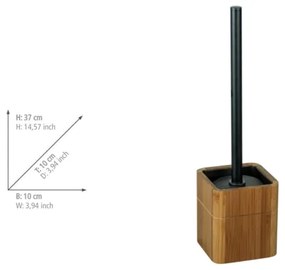 WENKO 26104100 - WC kefa SERRO 10x37 cm hnedá/čierna