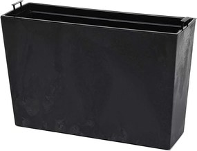 PLASTOVÝ KVETINÁČ BLOOM 36X56 CM IMITÁCIA BETÓNU ČIERNA