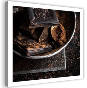 Obraz na plátně Čokoláda Kakao - 40x40 cm