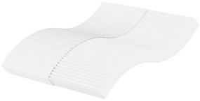 Penový matrac biely 120x200 cm tvrdosť H2 H3 356343