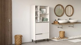 Kúpeľňová skrinka Houseland Dolabis biela