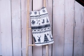 Deka mikroplyš Christmas Sivé 150x200cm TiaHome