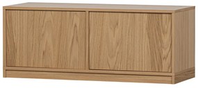 Modulárna knižnica v dekore duba v prírodnej farbe 227x243 cm Modulair – vtwonen