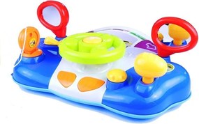 LEAN Toys Interaktívny volant pre deti s panelom zvukov