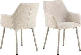 VERA Béžové (tkanina Apia 453)/béžový rám – MODERNÁ ČALÚNENÁ KRESLOVÁ STOLIČKA DO OBÝVAČKY/JEDÁLNE LOFT