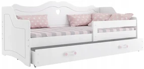 Interbeds Detská posteľ Júlia 160x80 biela + matrac + šuplík