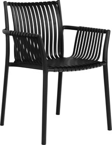 Záhradná stolička Tantinaina (čierna). Akcia -10%. Vlastná spoľahlivá doprava až k Vám domov. 1147718
