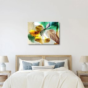 Obraz - Listy s pierkom (70x50 cm)