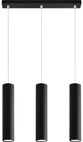 Luster na lanku KARADON 3xGU10/30W/230V čierna