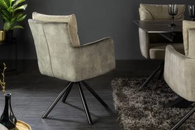 Dizajnová otočná stolička Maddison zelená