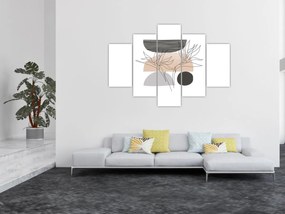 Obraz - Line art kvety N⁰2 (150x105 cm)