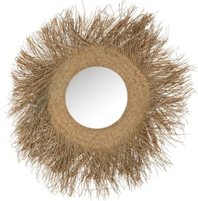 Nástenné okrúhle zrkadlo lemované rámom trávou Daan grass - Ø105*5cm