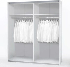 Šatníková skriňa Time 170 cm, grafit/dub