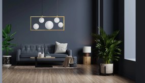 Toolight Toolight, stropné svietidlo 5xE27 APP1020-5CP, zlatá, OSW-05558