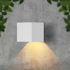 LED Solárne nástenné svietidlo so senzorom LED/9W/5V IP65 2600 mAh biela