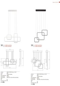 Redo 01-2097 - LED Stmievateľný luster na lanku THAI LED/66W/230V 3000K biela