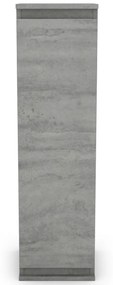 Nástenná skrinka Carlos, šedý betón, 28 cm