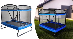 Trampolína pre deti s hojdačkou a bezpečnostnou sieťou