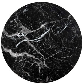Konferenčný stolík Oreo, čierny mramor / čierna
