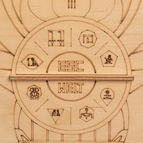 EscapeWelt - 3D drevená mechanická skladačka hlavolamu Pyramída