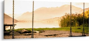 Obraz hojdačky v prírode (120x50 cm)