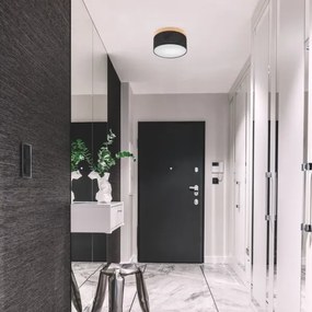 Brilagi - LED Stropné svietidlo BELLADONNA 1xE27/15W/230V pr. 30 cm čierna/borovica