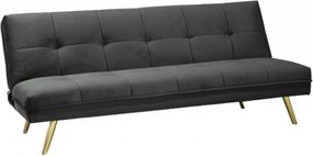 AKCIA Sivá rozkladacia pohovka MORITZ VELVET II. akosť