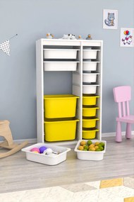 Organizér na hračky Dremonka 6 (biela + žltá). Akcia -22%. Vlastná spoľahlivá doprava až k Vám domov. 1124286