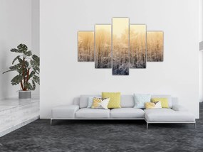 Obraz mrazivého lesa (150x105 cm)
